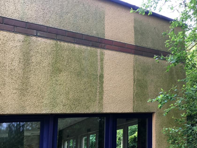 Viele Oberflächen sehen nach einer Fassadenreinigung ohne Streichen wieder wie neu aus