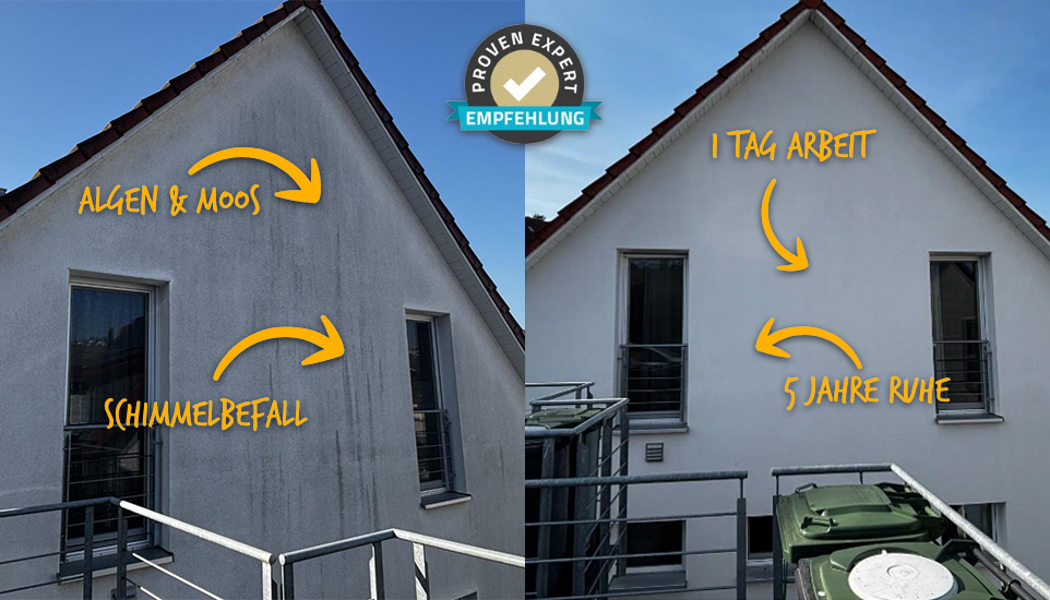 Hein Fassadenreinigung im Einsatz