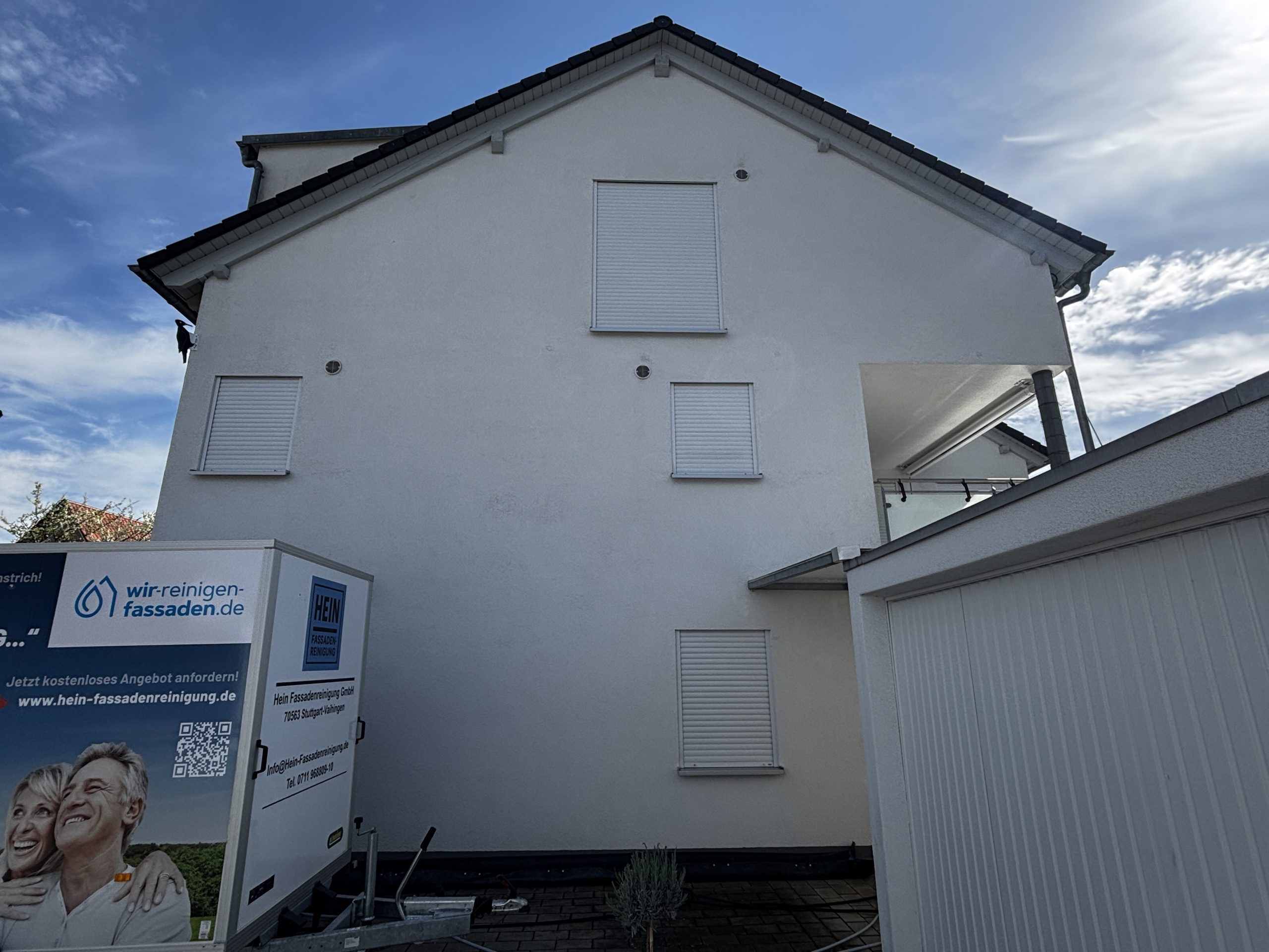 Saubere Hausfassade in Göppingen nach der Fassadenreinigung