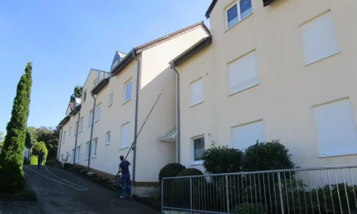 Referenzbild einer gereinigten Fassade