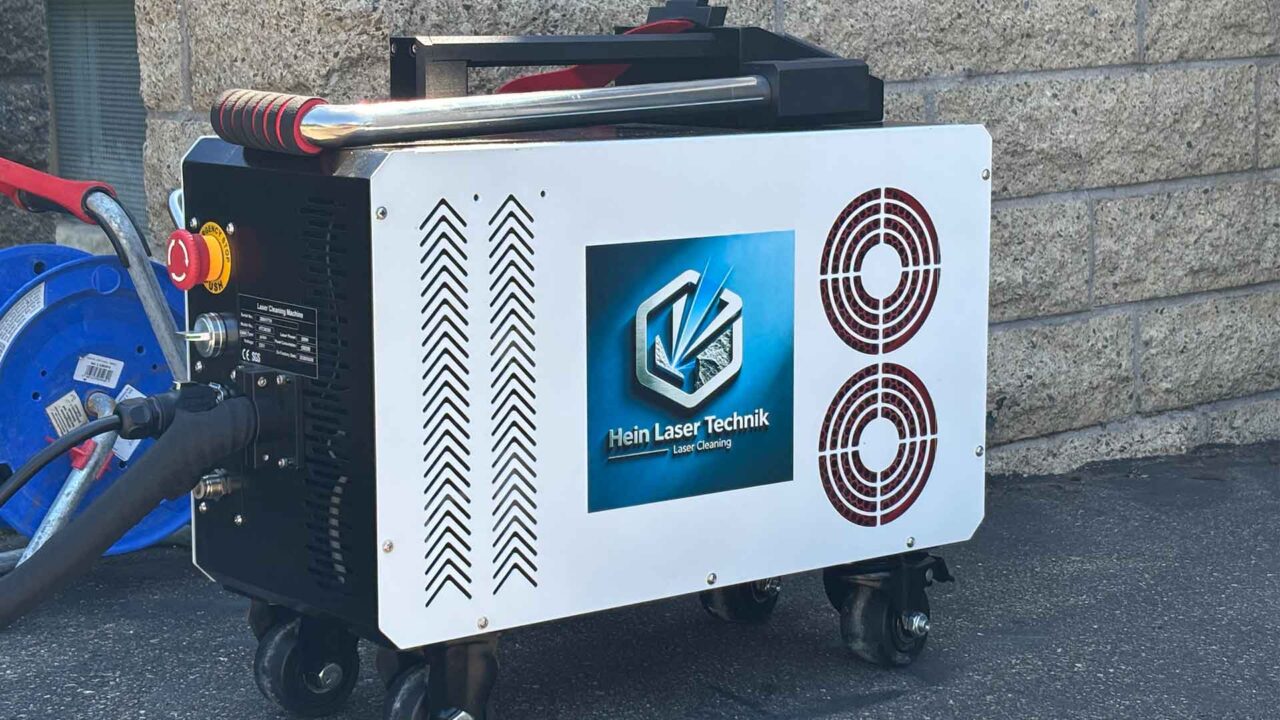 Laser der Firma Hein Fassadenreinigung für die Graffiti Entfernung
