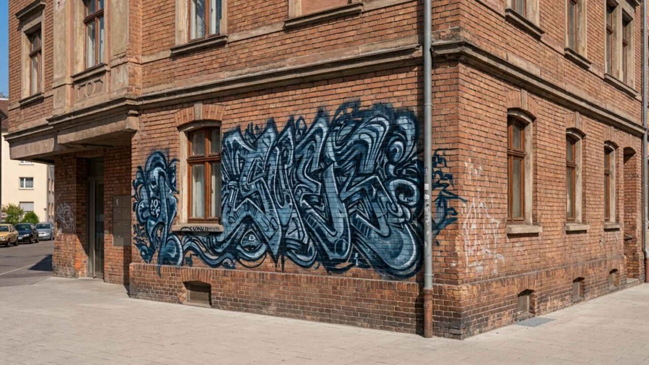 Graffiti an Hausfassade in Stuttgart | Graffiti entfernen Kosten & Förderung